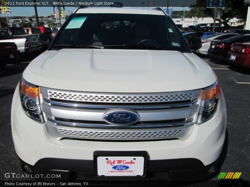 White Suede / Medium Light Stone 2011 Ford Explorer XLT