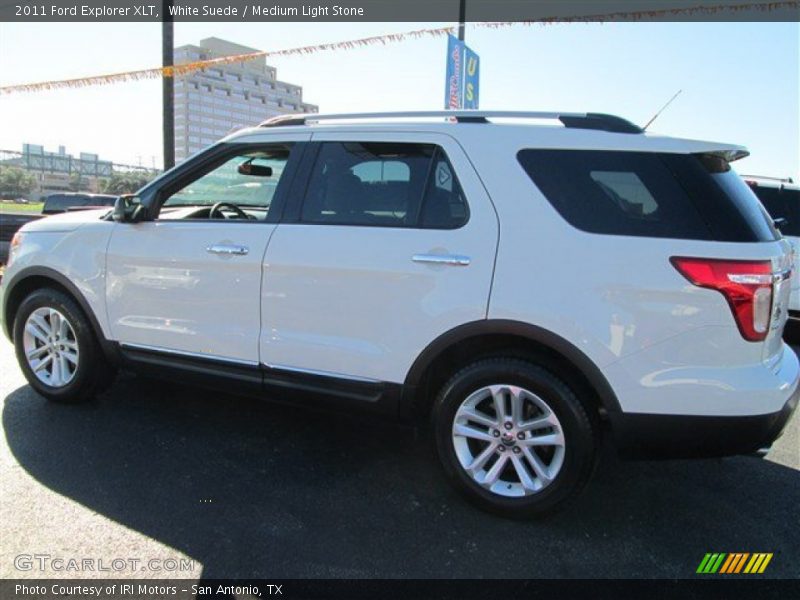 White Suede / Medium Light Stone 2011 Ford Explorer XLT