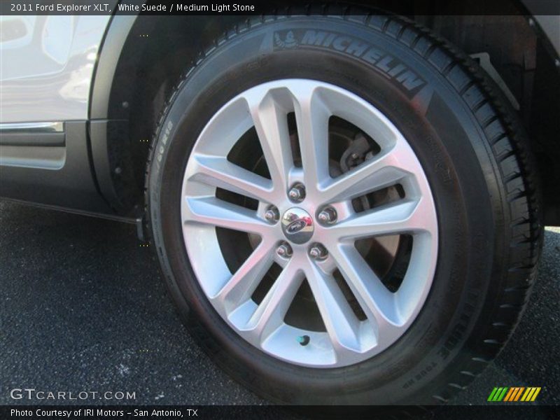 White Suede / Medium Light Stone 2011 Ford Explorer XLT