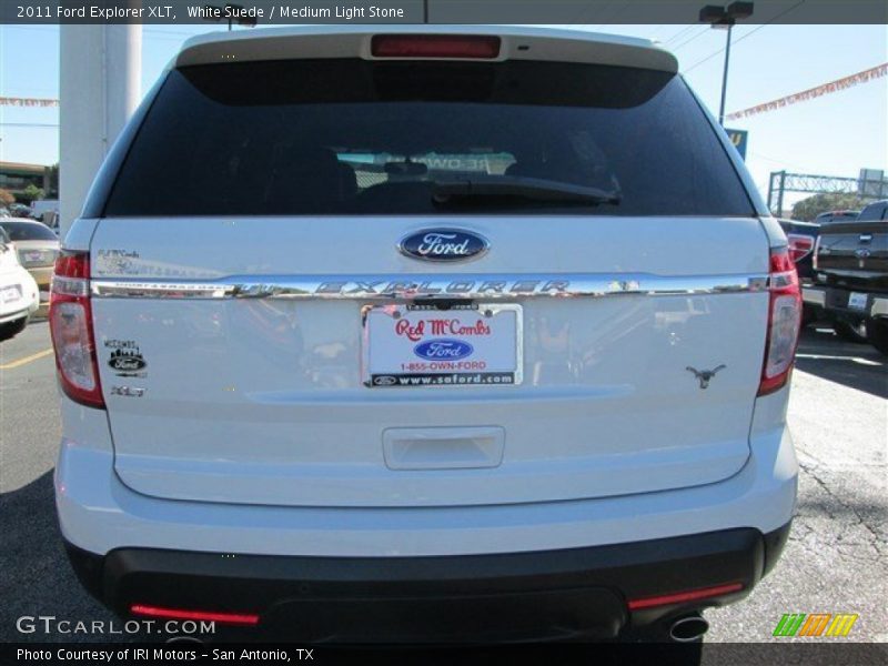 White Suede / Medium Light Stone 2011 Ford Explorer XLT