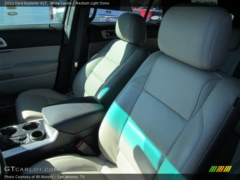 White Suede / Medium Light Stone 2011 Ford Explorer XLT