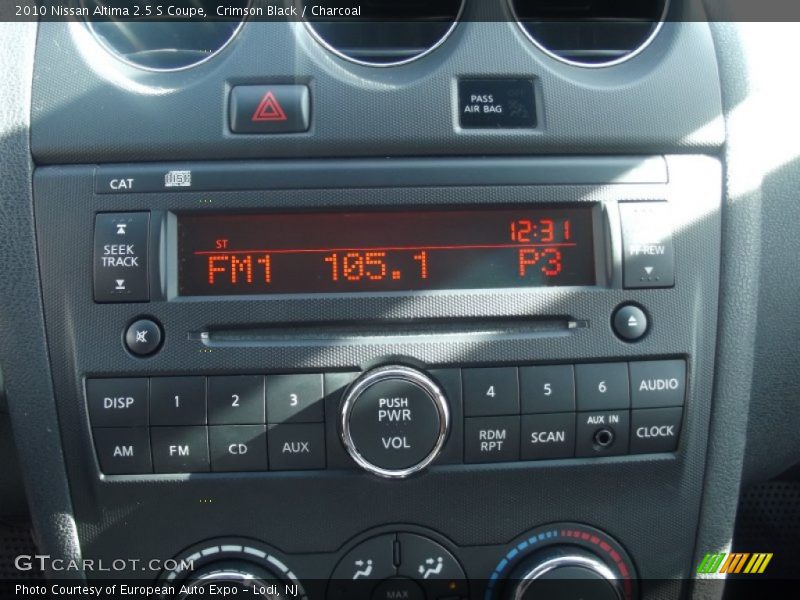 Crimson Black / Charcoal 2010 Nissan Altima 2.5 S Coupe