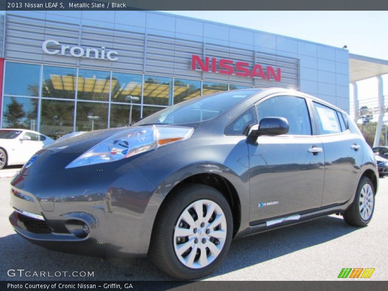 Metallic Slate / Black 2013 Nissan LEAF S