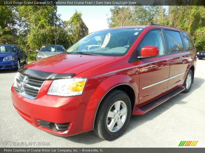 Inferno Red Crystal Pearl / Dark Slate Gray/Light Shale 2010 Dodge Grand Caravan SXT