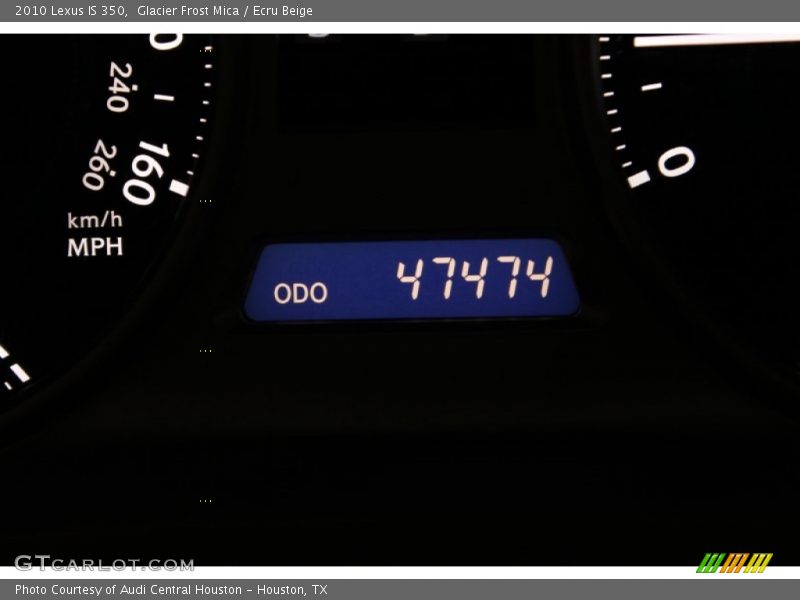 Glacier Frost Mica / Ecru Beige 2010 Lexus IS 350