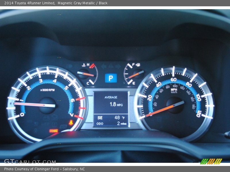 Magnetic Gray Metallic / Black 2014 Toyota 4Runner Limited