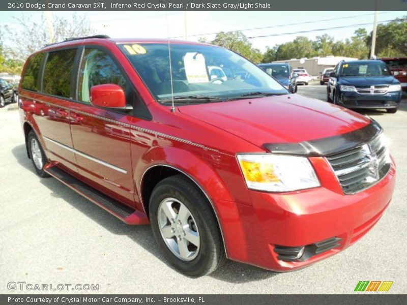 Inferno Red Crystal Pearl / Dark Slate Gray/Light Shale 2010 Dodge Grand Caravan SXT