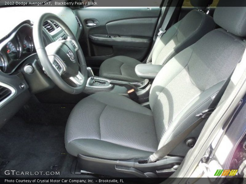 Blackberry Pearl / Black 2012 Dodge Avenger SXT