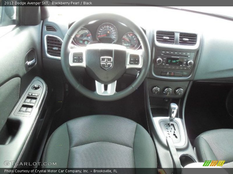 Blackberry Pearl / Black 2012 Dodge Avenger SXT