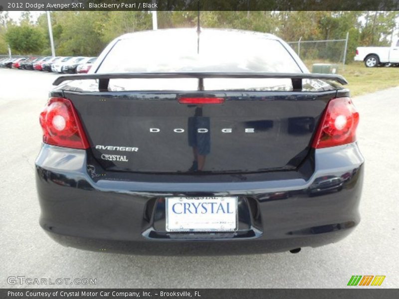 Blackberry Pearl / Black 2012 Dodge Avenger SXT