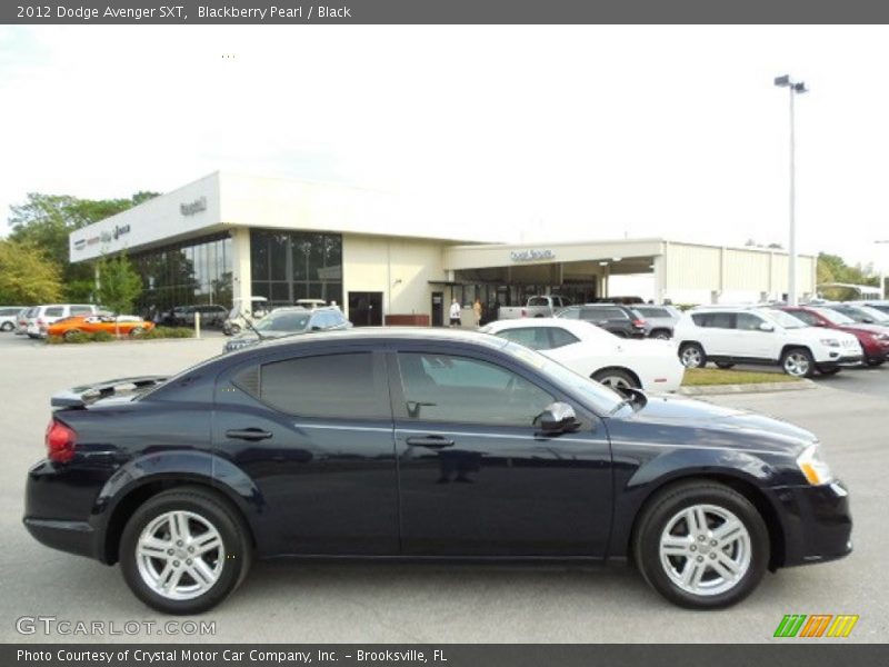 Blackberry Pearl / Black 2012 Dodge Avenger SXT