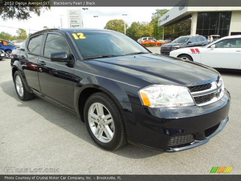 Blackberry Pearl / Black 2012 Dodge Avenger SXT