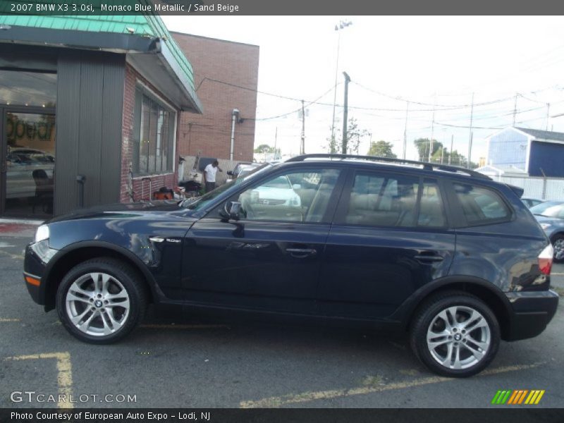 Monaco Blue Metallic / Sand Beige 2007 BMW X3 3.0si