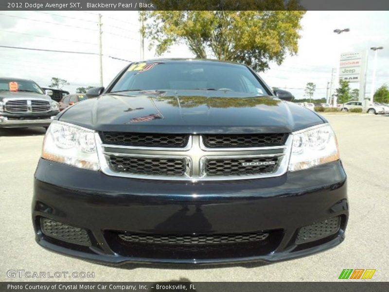 Blackberry Pearl / Black 2012 Dodge Avenger SXT