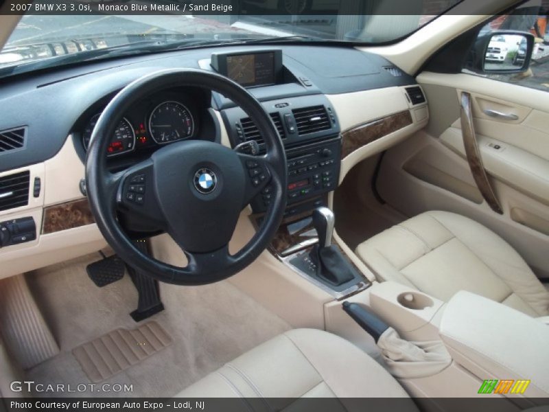 Monaco Blue Metallic / Sand Beige 2007 BMW X3 3.0si