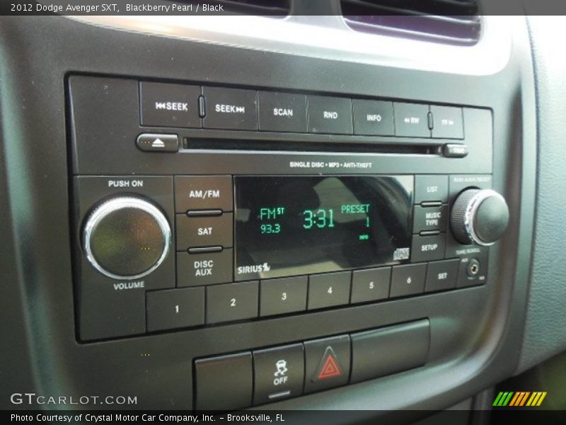 Blackberry Pearl / Black 2012 Dodge Avenger SXT