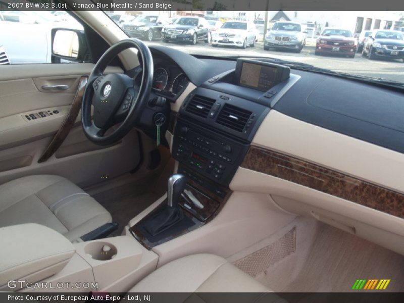 Monaco Blue Metallic / Sand Beige 2007 BMW X3 3.0si