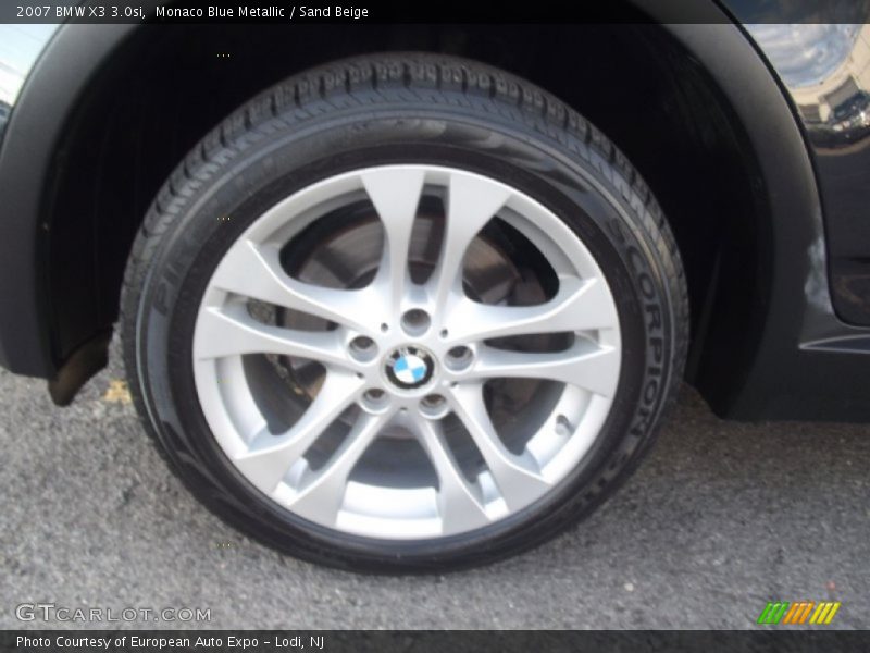 Monaco Blue Metallic / Sand Beige 2007 BMW X3 3.0si
