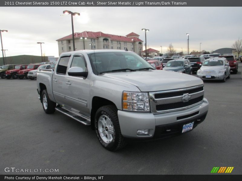 Sheer Silver Metallic / Light Titanium/Dark Titanium 2011 Chevrolet Silverado 1500 LTZ Crew Cab 4x4