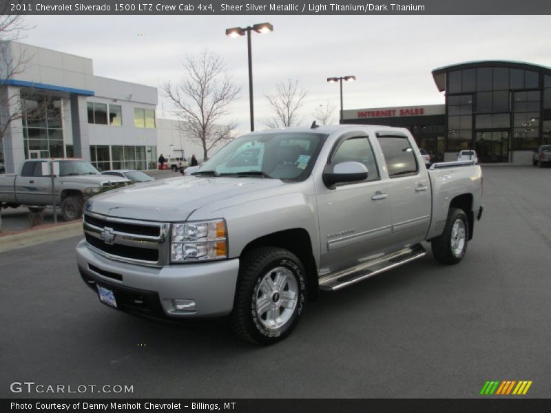 Sheer Silver Metallic / Light Titanium/Dark Titanium 2011 Chevrolet Silverado 1500 LTZ Crew Cab 4x4