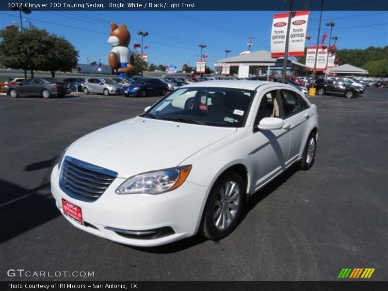 Bright White / Black/Light Frost 2012 Chrysler 200 Touring Sedan