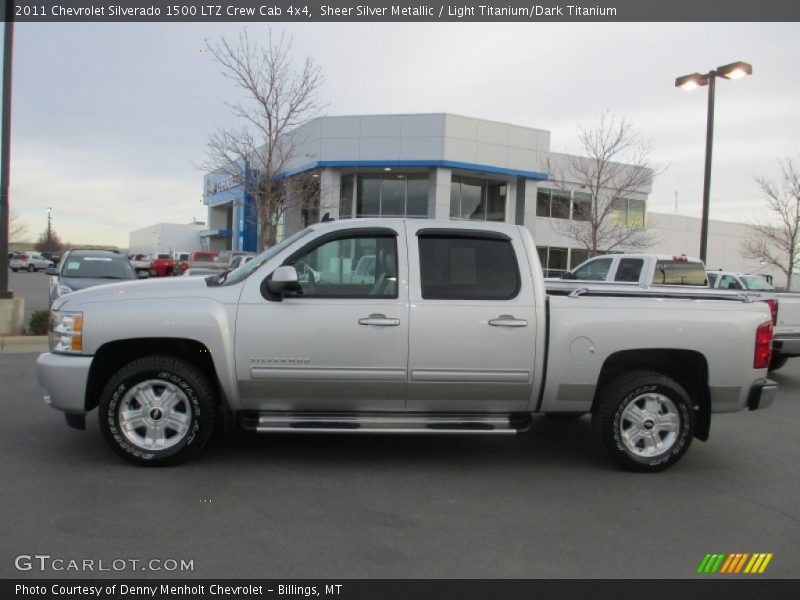 Sheer Silver Metallic / Light Titanium/Dark Titanium 2011 Chevrolet Silverado 1500 LTZ Crew Cab 4x4