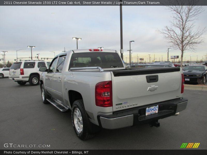 Sheer Silver Metallic / Light Titanium/Dark Titanium 2011 Chevrolet Silverado 1500 LTZ Crew Cab 4x4