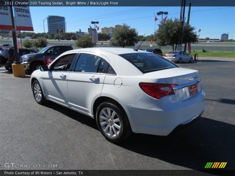Bright White / Black/Light Frost 2012 Chrysler 200 Touring Sedan