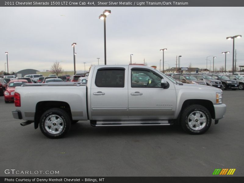 Sheer Silver Metallic / Light Titanium/Dark Titanium 2011 Chevrolet Silverado 1500 LTZ Crew Cab 4x4