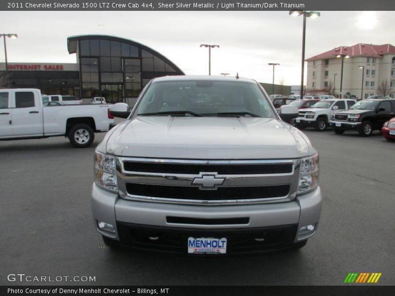 Sheer Silver Metallic / Light Titanium/Dark Titanium 2011 Chevrolet Silverado 1500 LTZ Crew Cab 4x4