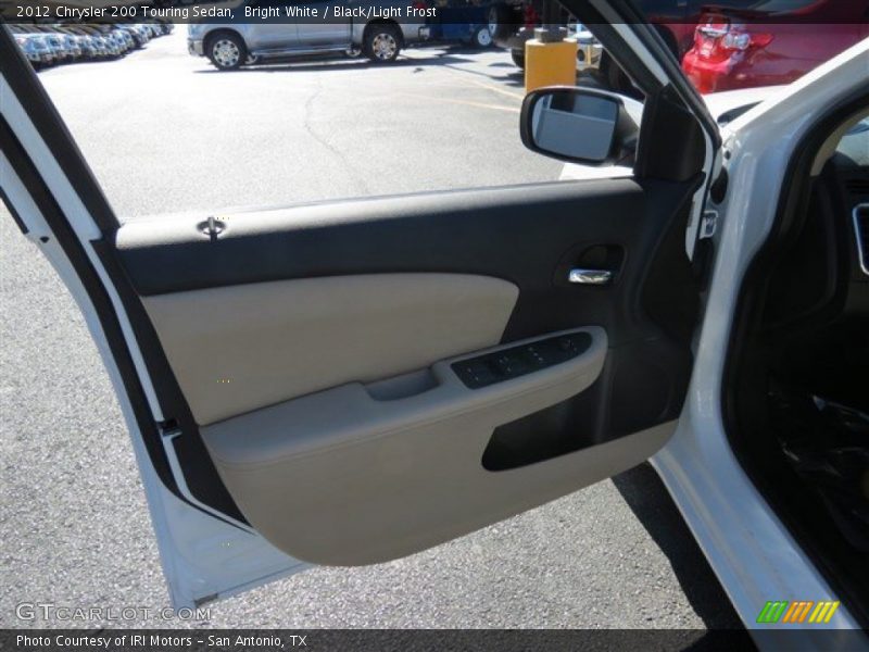 Bright White / Black/Light Frost 2012 Chrysler 200 Touring Sedan