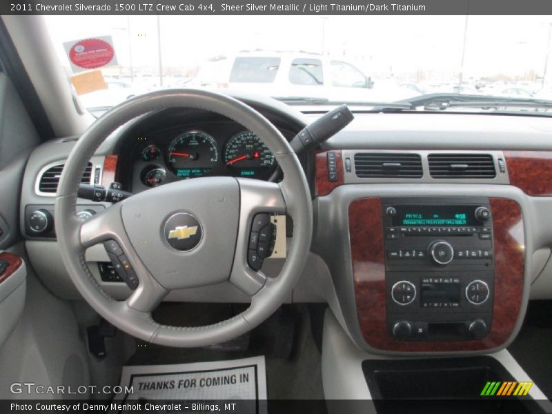 Sheer Silver Metallic / Light Titanium/Dark Titanium 2011 Chevrolet Silverado 1500 LTZ Crew Cab 4x4