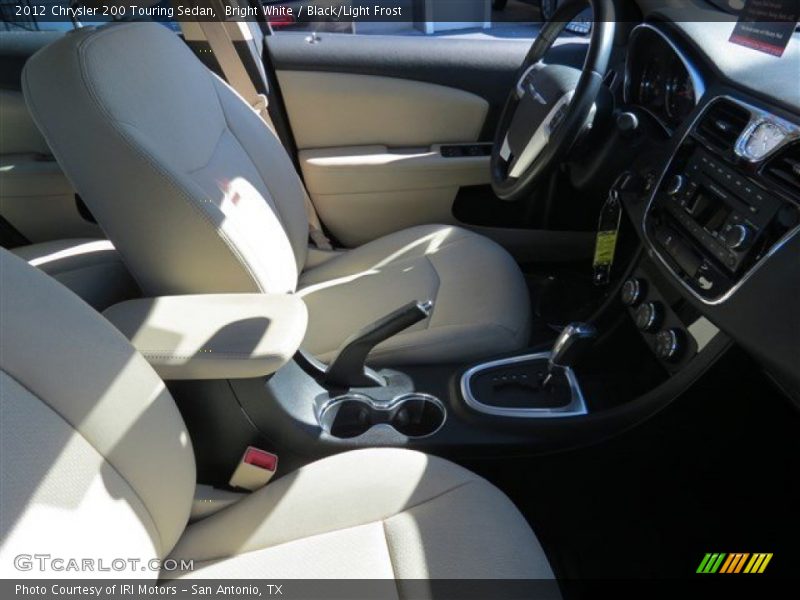 Bright White / Black/Light Frost 2012 Chrysler 200 Touring Sedan