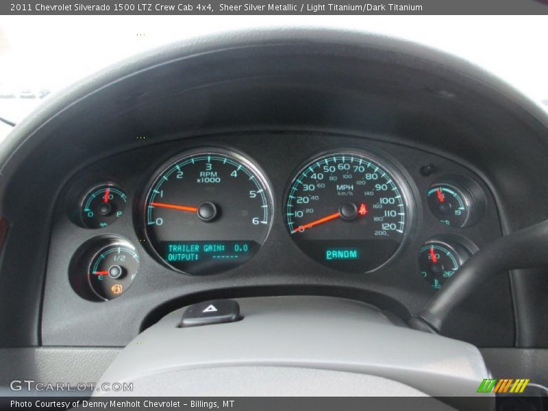 Sheer Silver Metallic / Light Titanium/Dark Titanium 2011 Chevrolet Silverado 1500 LTZ Crew Cab 4x4