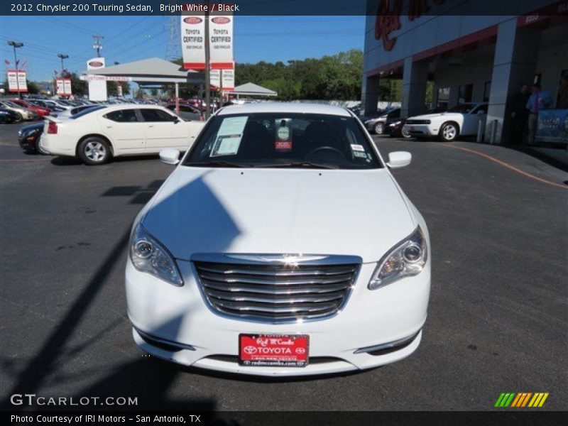 Bright White / Black 2012 Chrysler 200 Touring Sedan