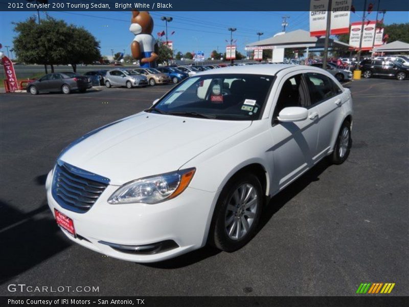 Bright White / Black 2012 Chrysler 200 Touring Sedan