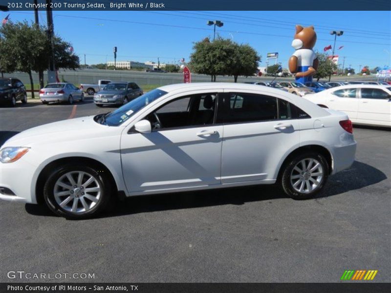 Bright White / Black 2012 Chrysler 200 Touring Sedan