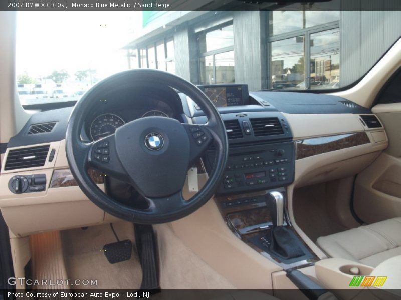 Monaco Blue Metallic / Sand Beige 2007 BMW X3 3.0si