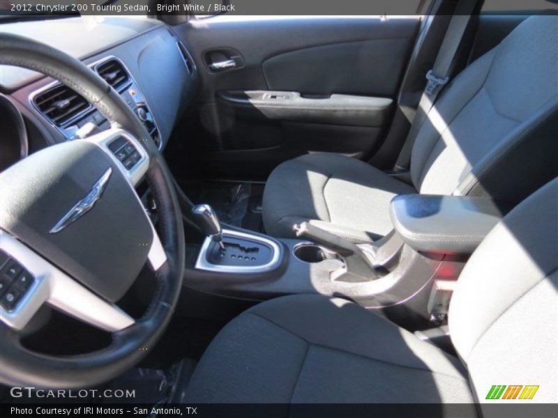 Bright White / Black 2012 Chrysler 200 Touring Sedan