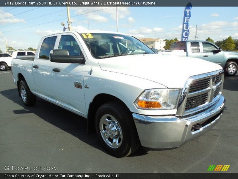 Bright White / Dark Slate/Medium Graystone 2012 Dodge Ram 2500 HD ST Crew Cab