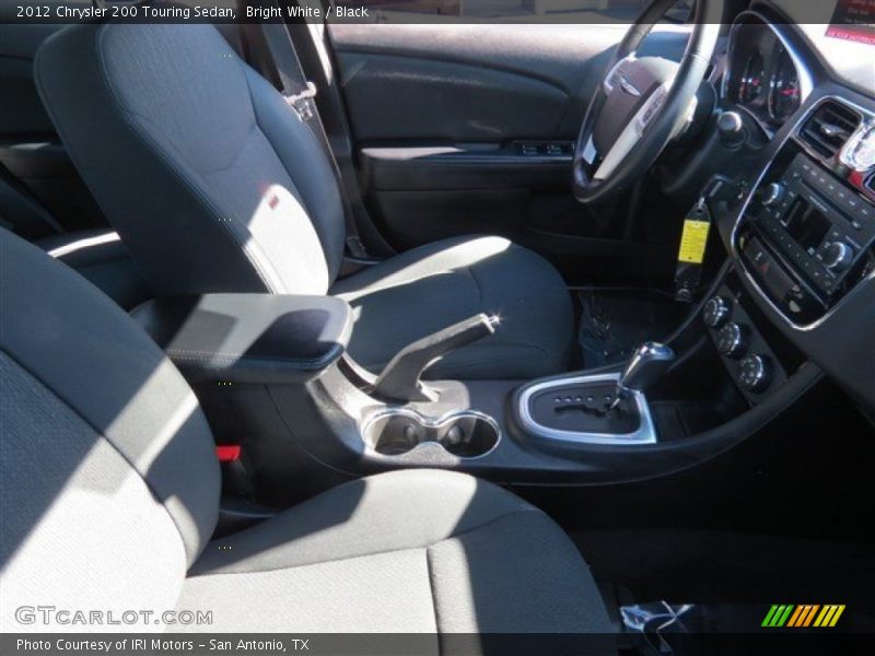 Bright White / Black 2012 Chrysler 200 Touring Sedan