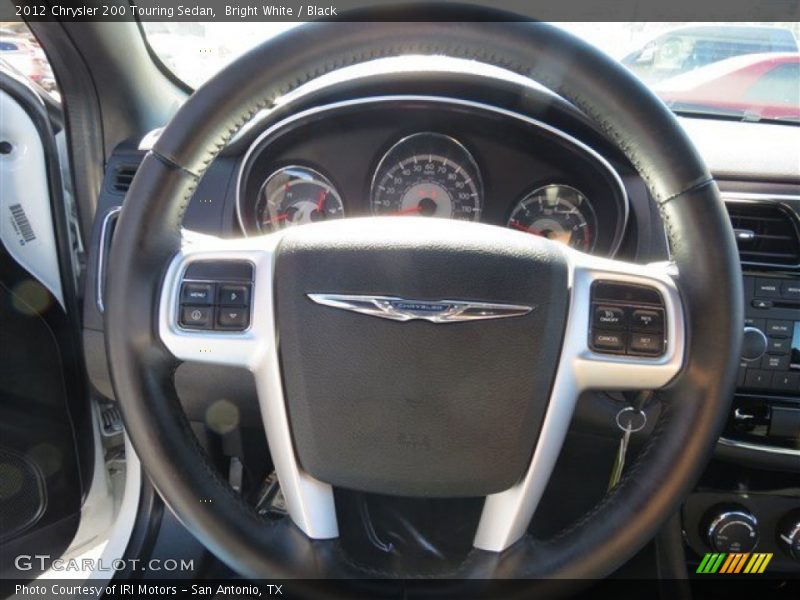 Bright White / Black 2012 Chrysler 200 Touring Sedan