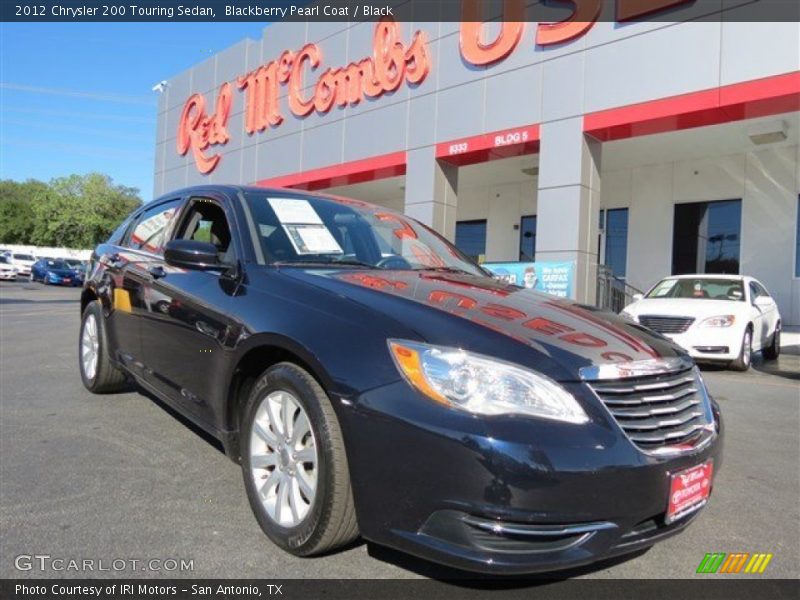 Blackberry Pearl Coat / Black 2012 Chrysler 200 Touring Sedan