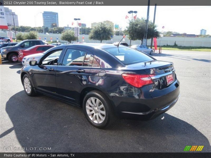 Blackberry Pearl Coat / Black 2012 Chrysler 200 Touring Sedan