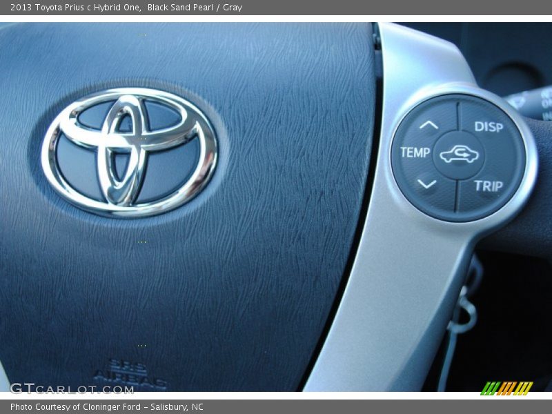 Black Sand Pearl / Gray 2013 Toyota Prius c Hybrid One