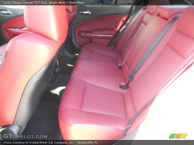 Bright White / Black/Red 2012 Dodge Charger R/T Plus