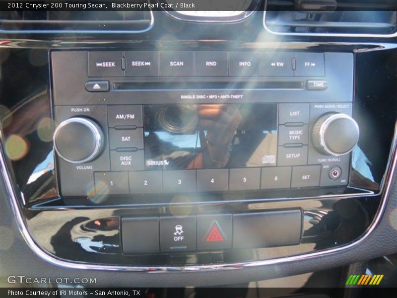 Blackberry Pearl Coat / Black 2012 Chrysler 200 Touring Sedan