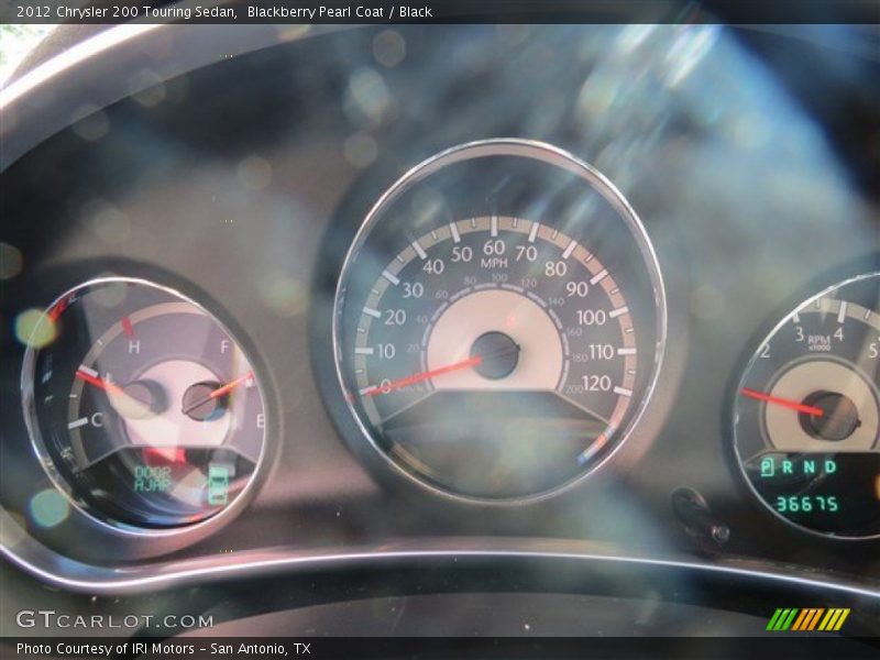 Blackberry Pearl Coat / Black 2012 Chrysler 200 Touring Sedan