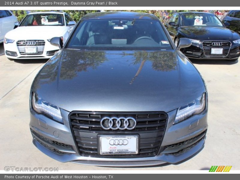 Daytona Gray Pearl / Black 2014 Audi A7 3.0T quattro Prestige