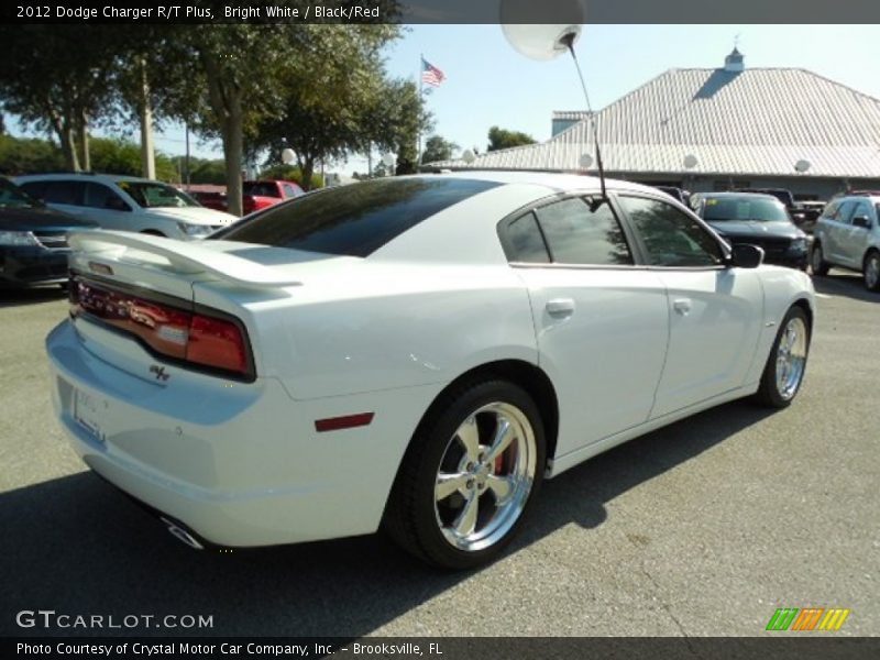 Bright White / Black/Red 2012 Dodge Charger R/T Plus